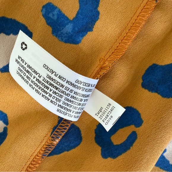 3.1 PHILLIP LIM Target Orange and Blue Leopard Print Patterned Blazer Sz XL NWOT - Picture 9 of 16